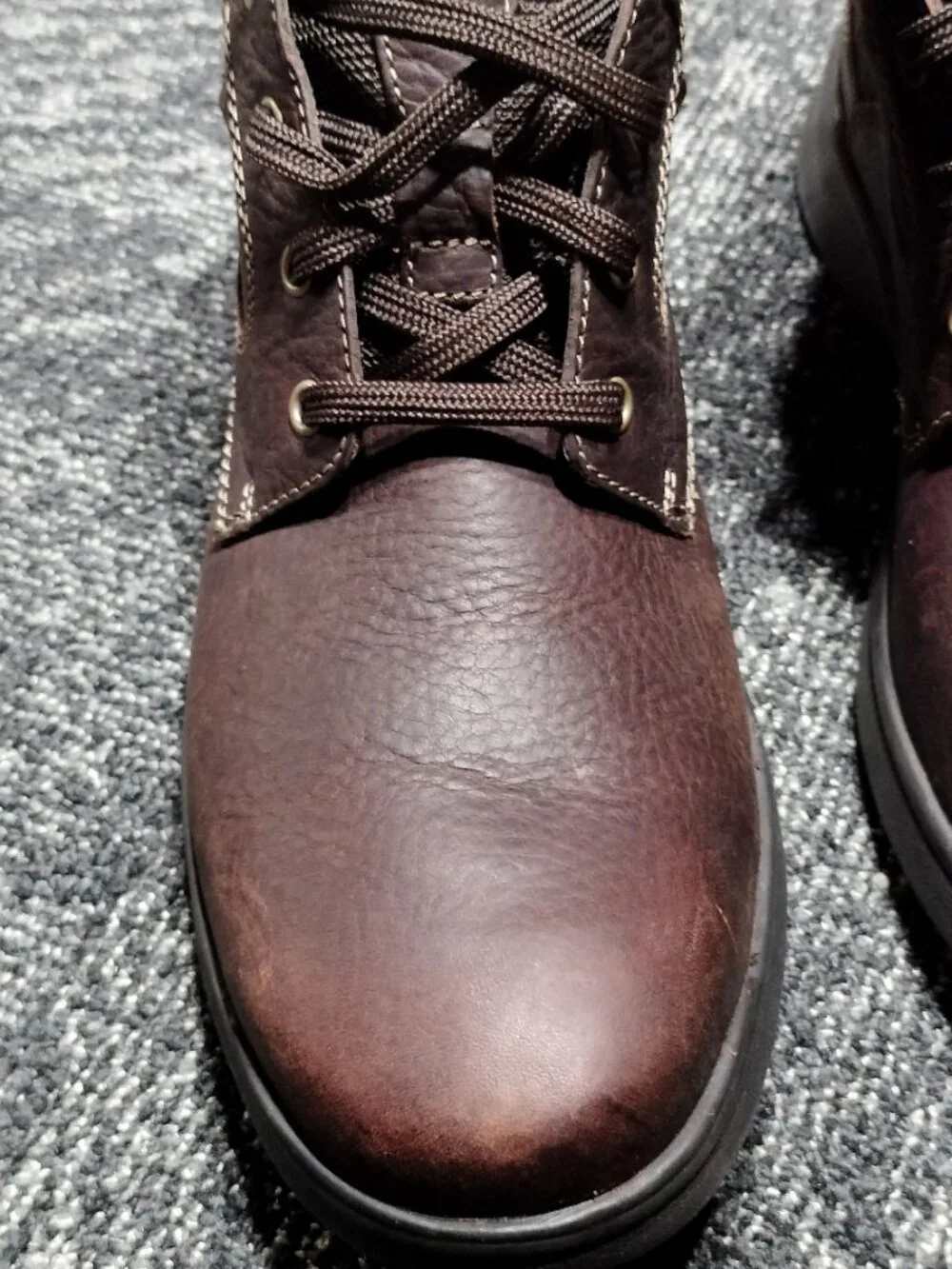 Clark’s Cotrell Rise Brown Oily Leather Lace Up Chukka Boots Size 12 M Men's NEW